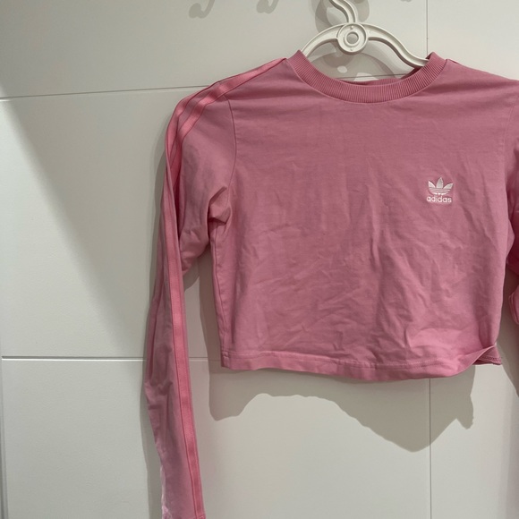 Pink adidas long sleeve crop top - Picture 2 of 7